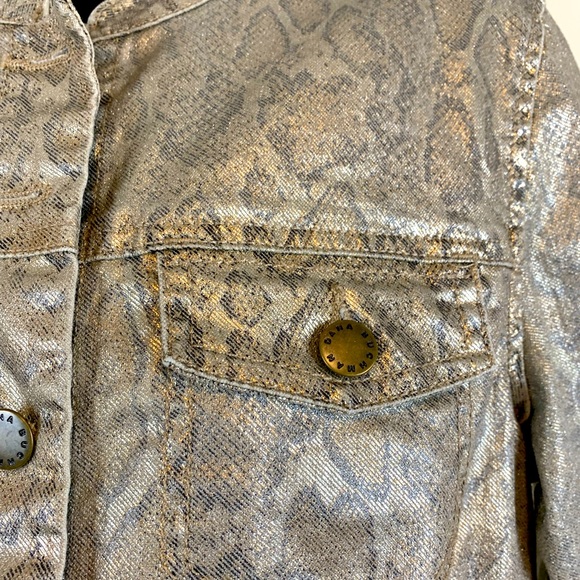 Dana Buchman metallic Snakeskin Print Jacket, Size 6 - Picture 1 of 6